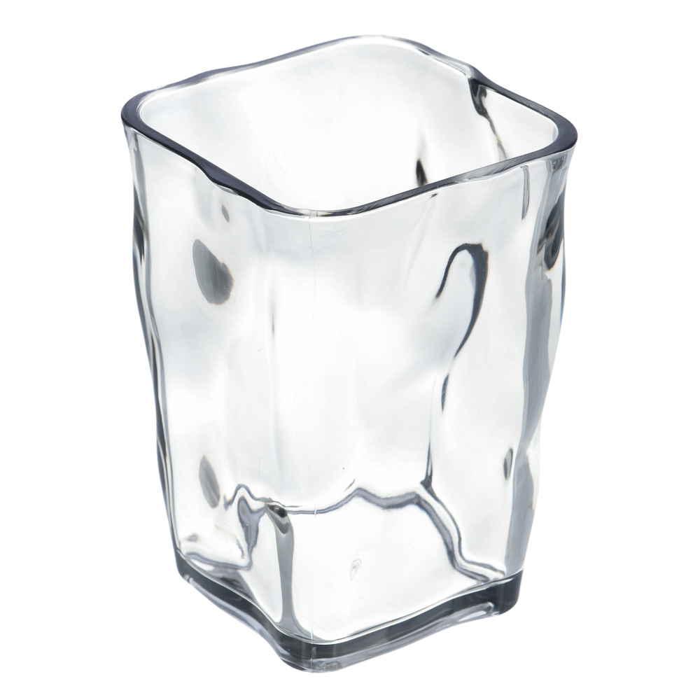 VETTA Стакан для ванной комнаты, акрил, 11x7,5x7,5 см, 365 мл, камень, дымка, арт.№ 478-222