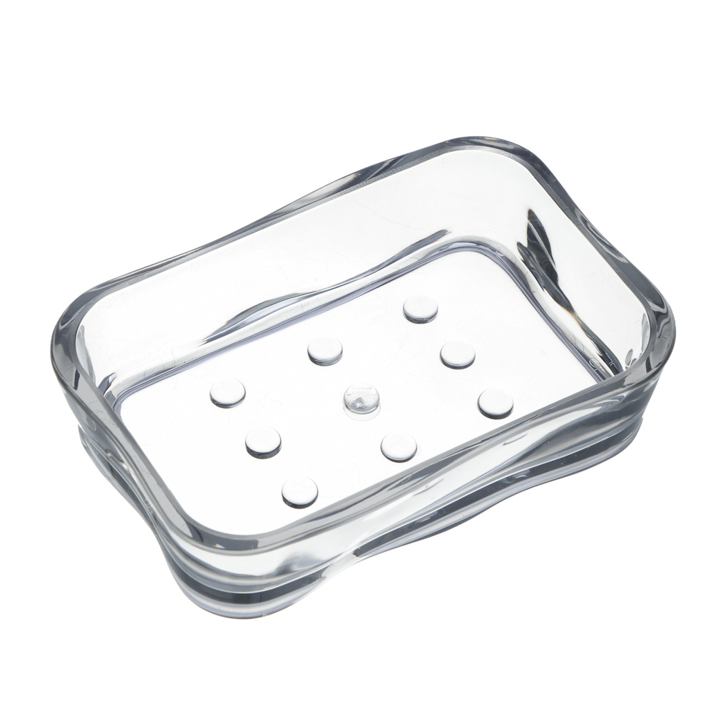 VETTA Мыльница, акрил, 12,5x8x3 см, камень, дымка, арт.№ 478-223