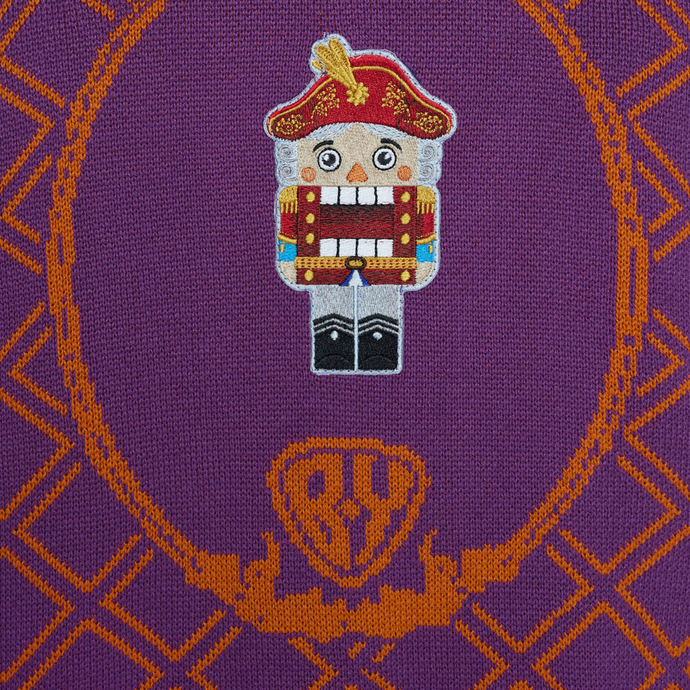 Свитер "Nutcracker", фиолетовый, унисекс, разм. S, арт.№ 080-184