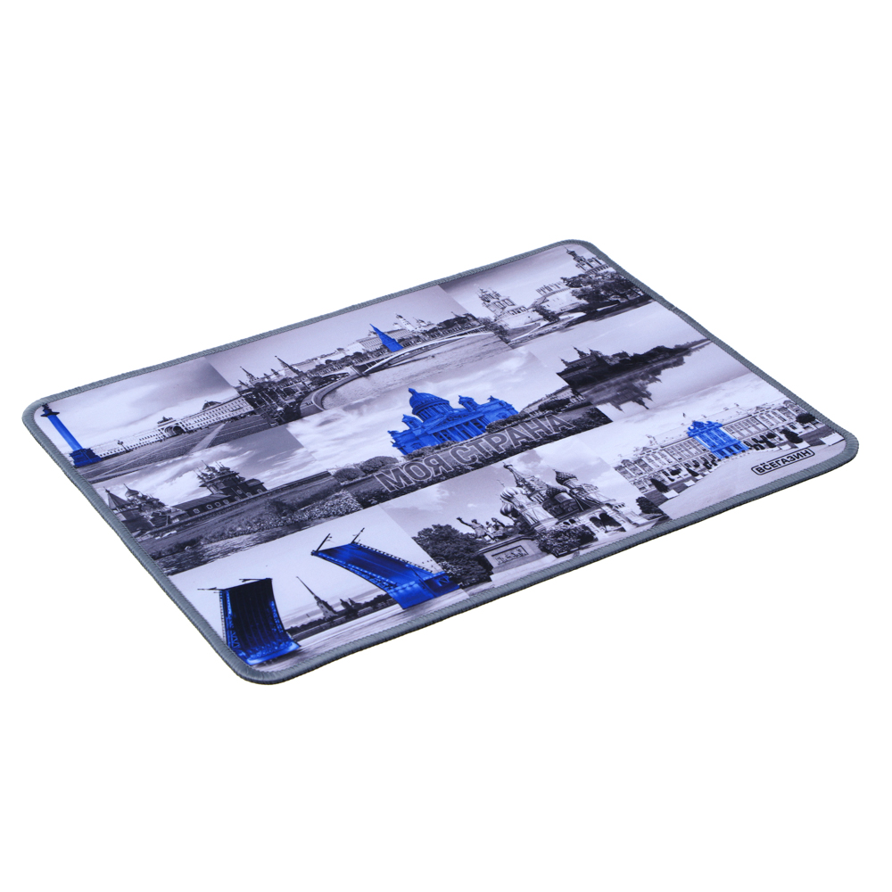 Коврик игровой ВСЁГАЗИН Моя страна, 360x260x2.5мм, с рисунком, полиэстер, каучук, арт.№ 405-041