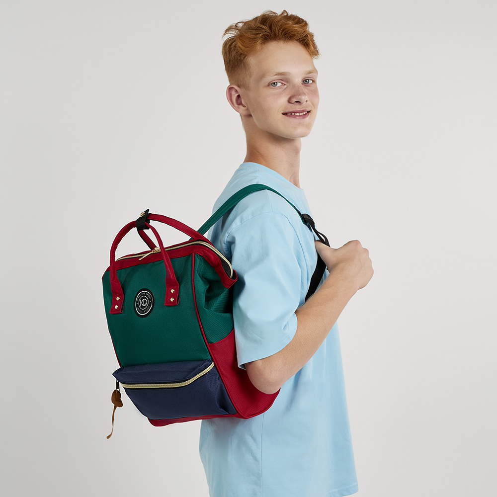 ЮL Сумка-рюкзак, полиэстер, 37х24х18см, зеленый, СМЖ18-1, арт.№ 337-158