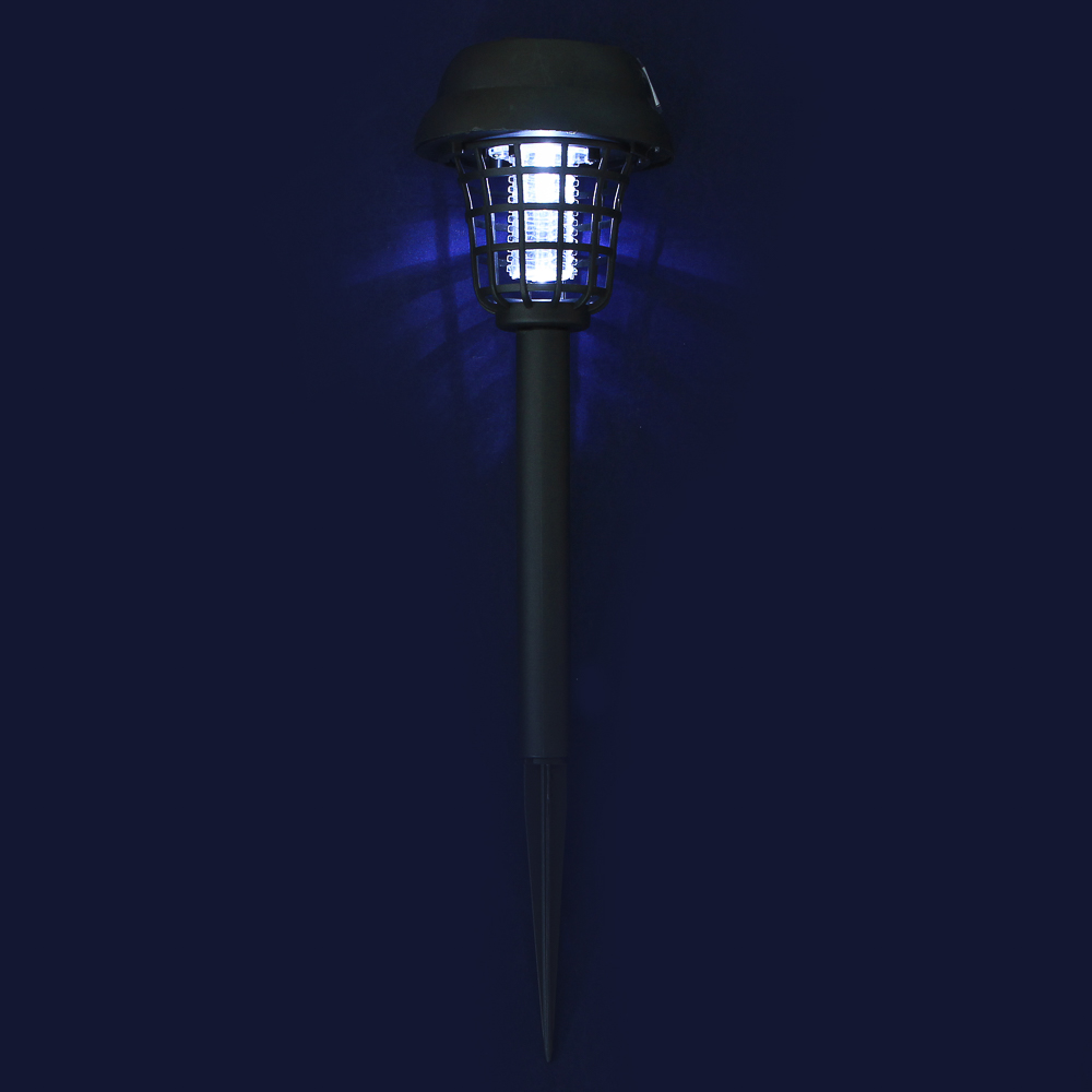 INBLOOM Фонарь садовый антимоскитный на солнечной батарее, 9,1х35см, 2LED белый, пластик, арт.№ 185-037