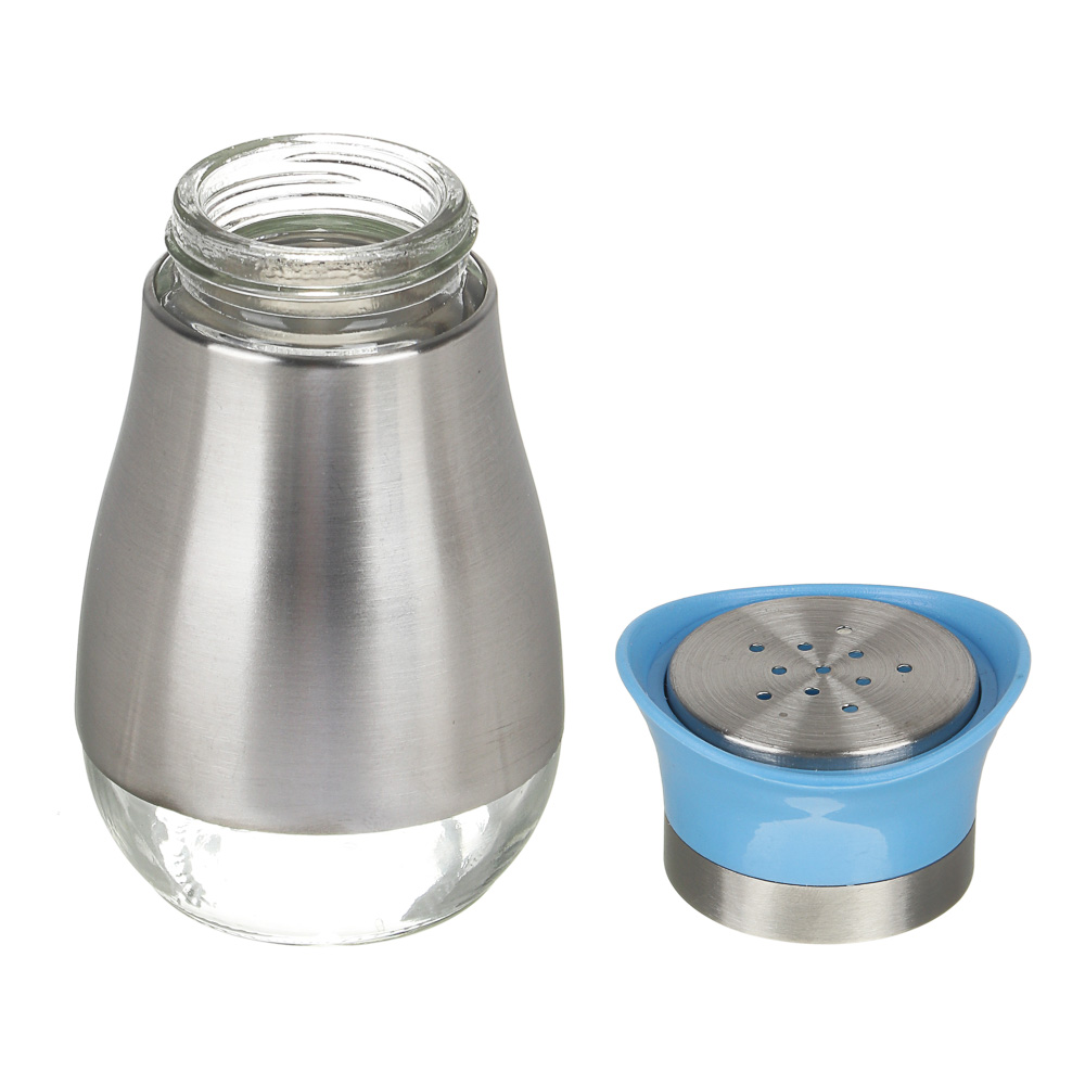 VETTA Солонка 10,5х5,2см, стекло, нерж.сталь, арт.№ 828-235