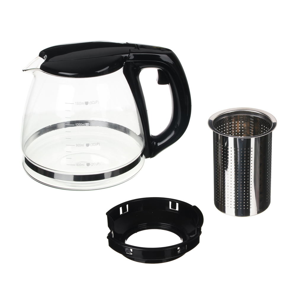 VETTA Чайник заварочный 1500мл с измерительной шкалой, ситечко из нержавеющей стали, стекло, арт.№ 850-143