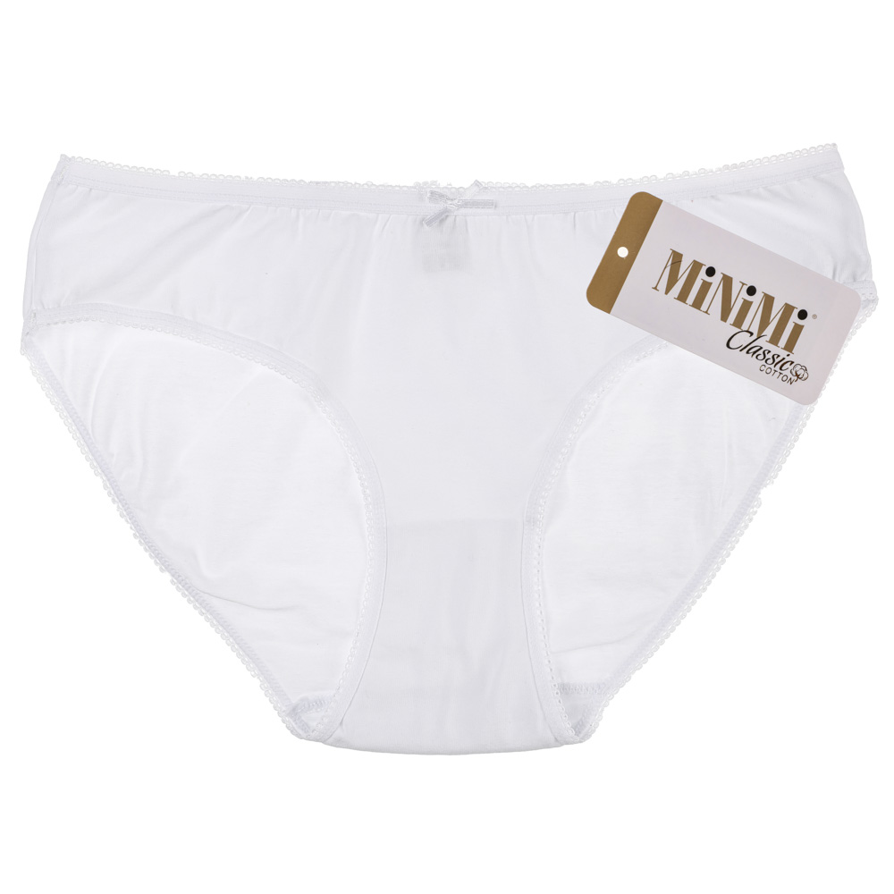 MINIMI Basic Трусы-слипы женские, р-р: 46, 95% хлопок, 5% эластан, белый, BO221, арт.№ 331-214