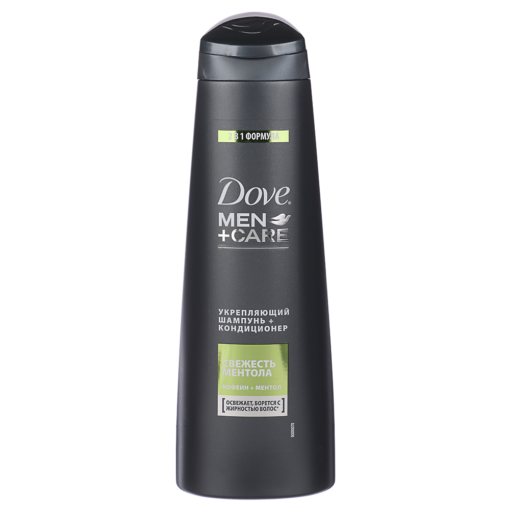 Шампунь-кондиционер для волос 2в1 Dove для мужчин укрепляющий, свежесть ментола, п/б, 380 мл, арт.№ 974-146