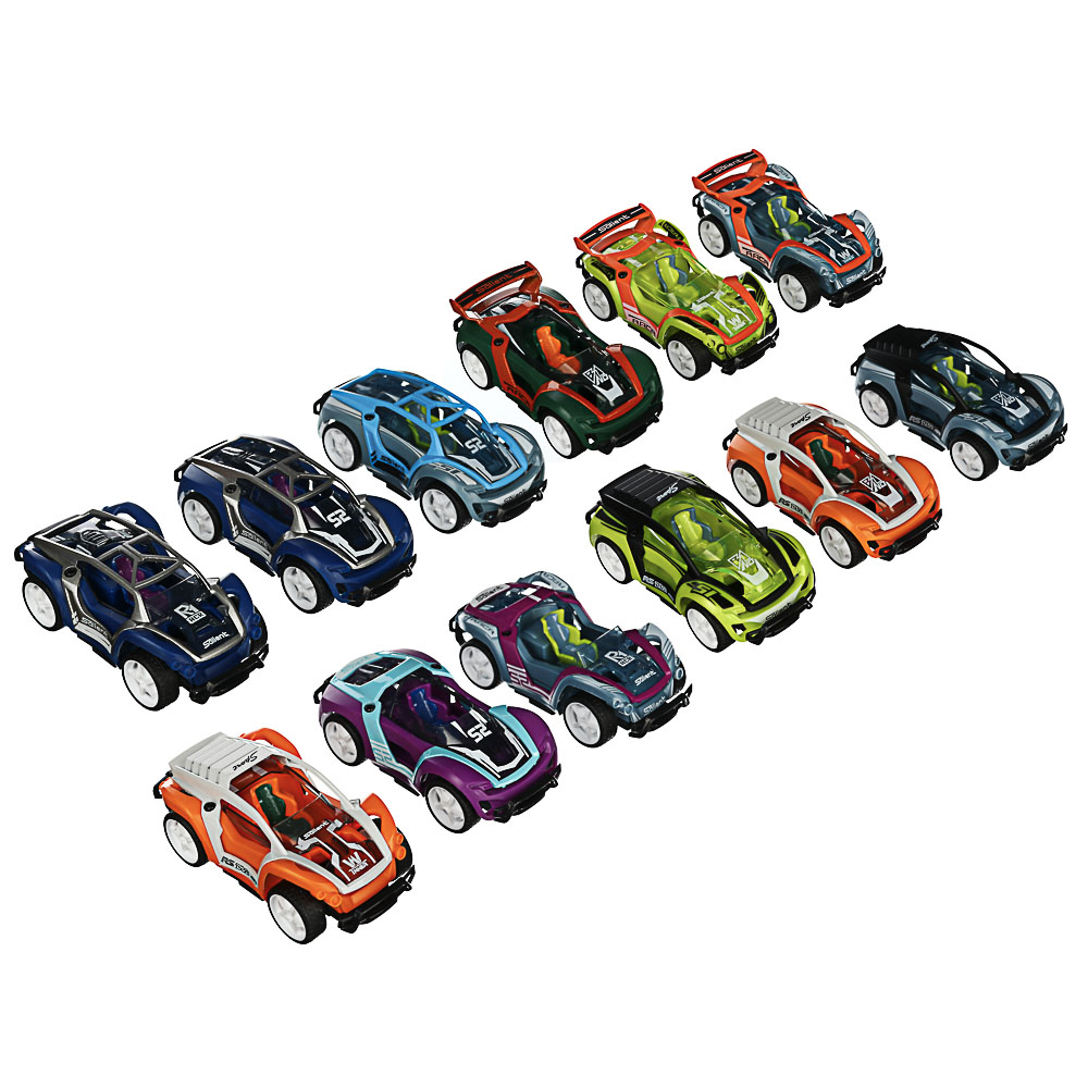 ИГРОЛЕНД Драйв-мобиль машинка-конструктор, 5 дет., инерция, ABS, аллюминий, 15х9,5х8см, 12 диз., арт.№ 859-057