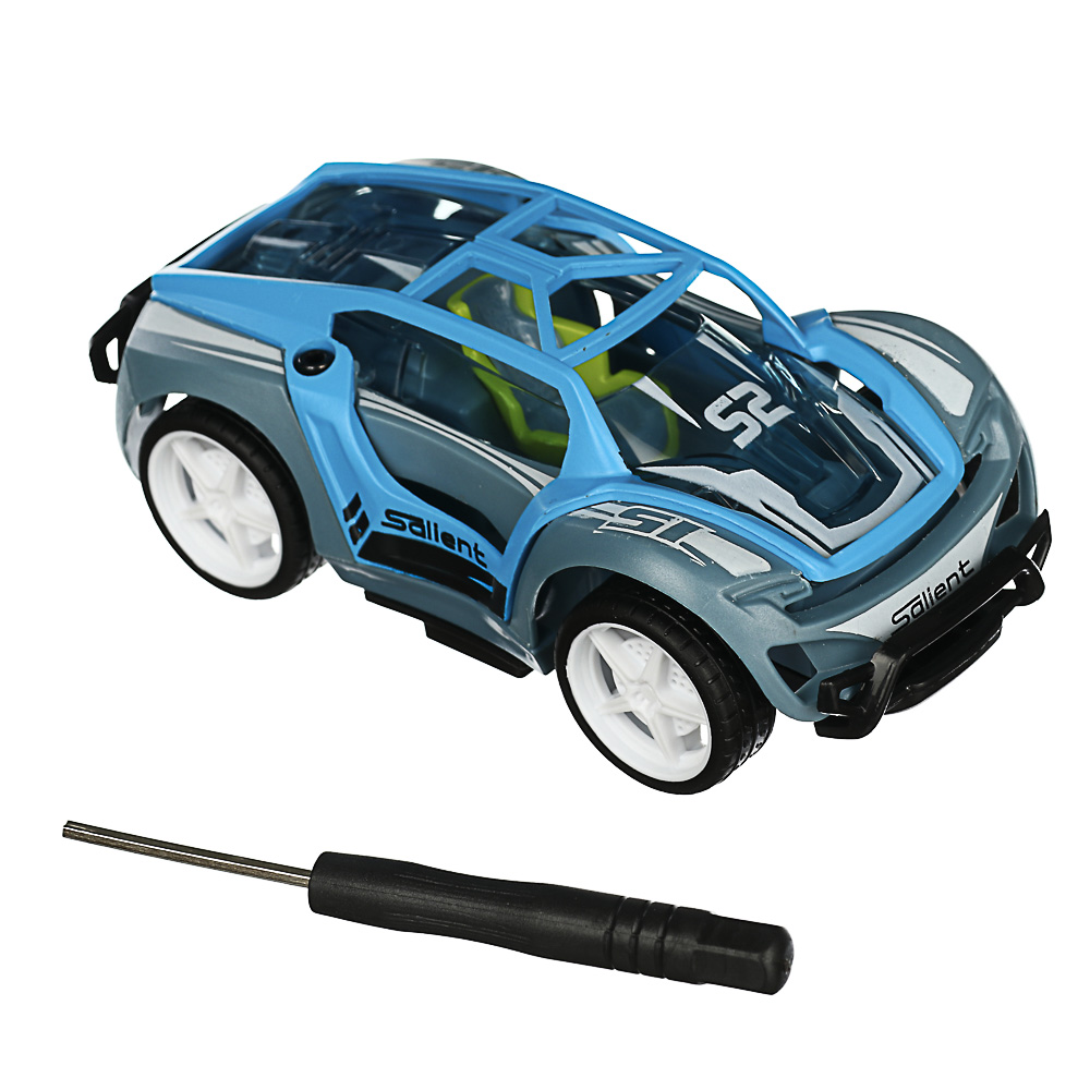 ИГРОЛЕНД Драйв-мобиль машинка-конструктор, 5 дет., инерция, ABS, аллюминий, 15х9,5х8см, 12 диз., арт.№ 859-057