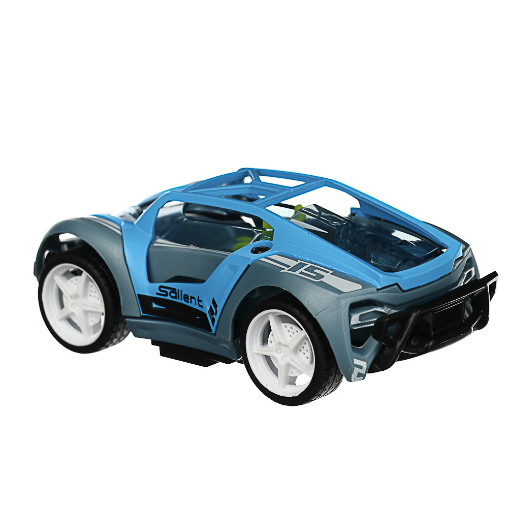 ИГРОЛЕНД Драйв-мобиль машинка-конструктор, 5 дет., инерция, ABS, аллюминий, 15х9,5х8см, 12 диз., арт.№ 859-057