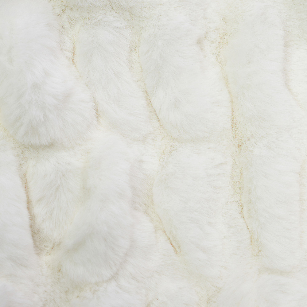 BY STAS MIKHAILOV Плед меховой 130х170см, полиэстер, белый, арт.№ 486-133