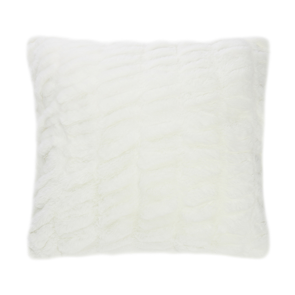 BY STAS MIKHAILOV Чехол для подушки меховой 50х50см, полиэстер, белый, арт.№ 497-066