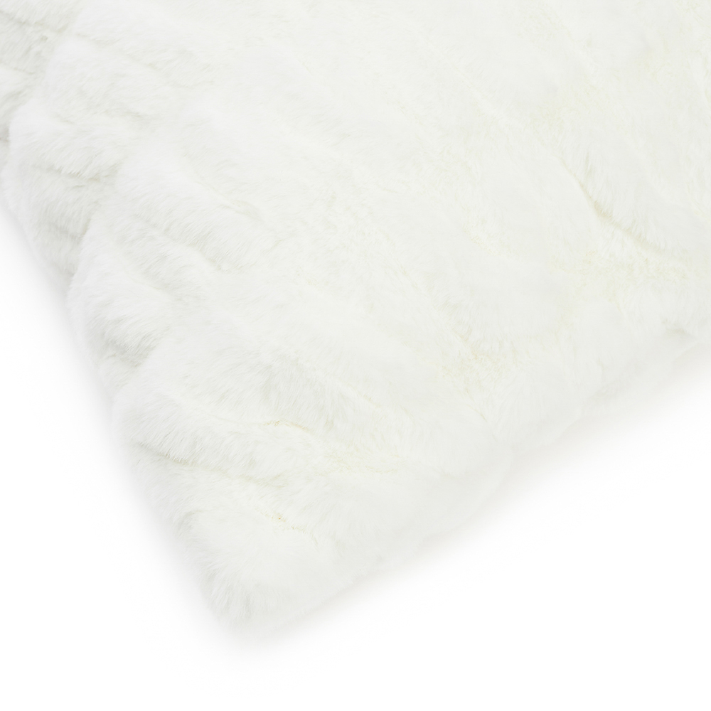 BY STAS MIKHAILOV Чехол для подушки меховой 50х50см, полиэстер, белый, арт.№ 497-066