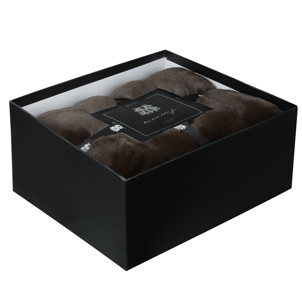 BY STAS MIKHAILOV Плед меховой 130х170см, полиэстер, коричневый, арт.№ 486-135