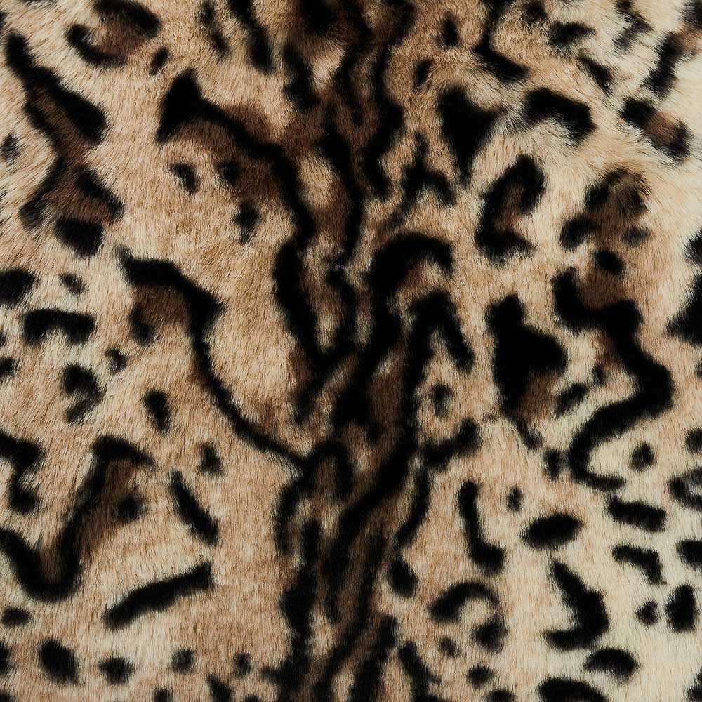 BY STAS MIKHAILOV Чехол для подушки меховой 50х50см, полиэстер, леопард, арт.№ 497-070