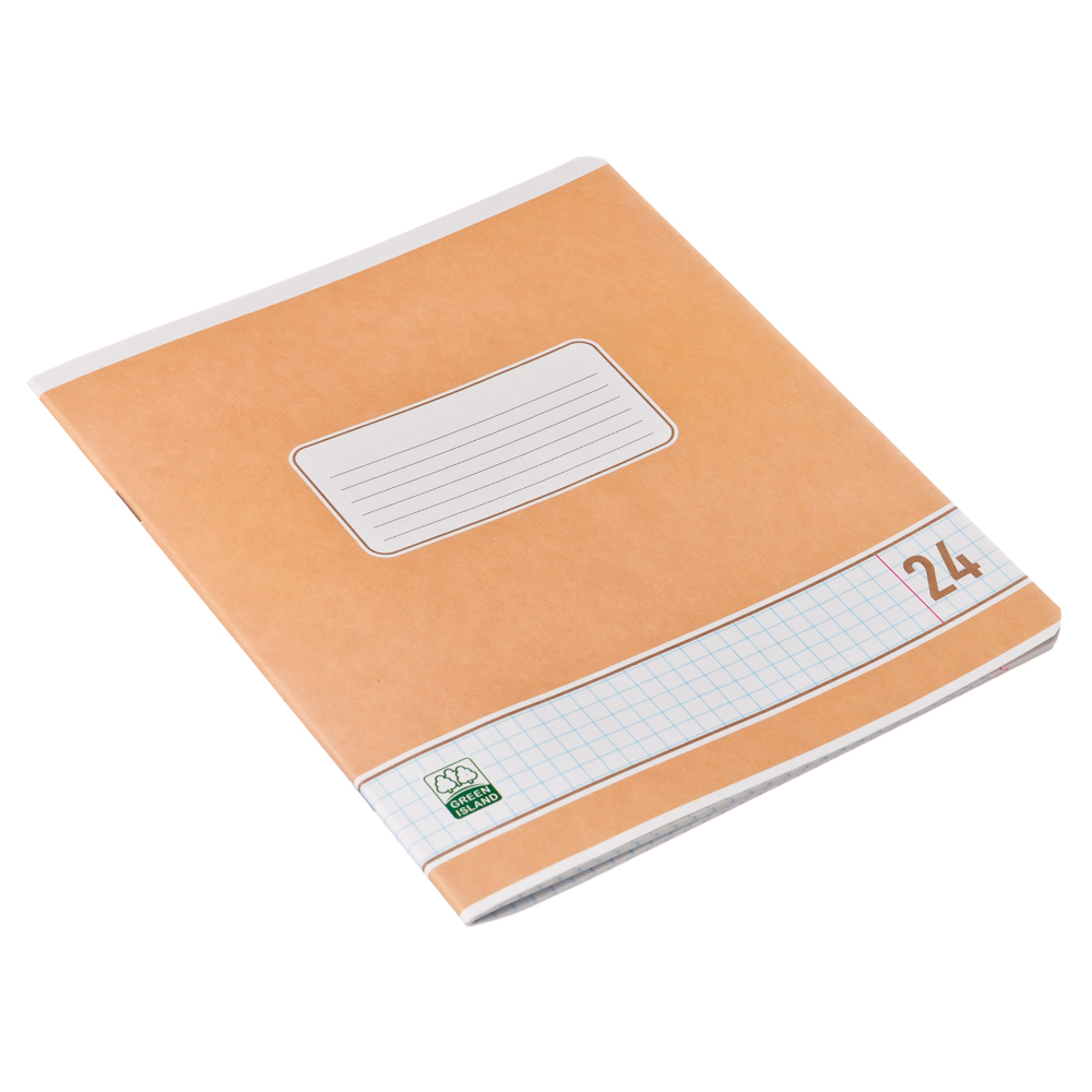 Тетрадь 24л в клетку, офсет, скрепка, "Цветная ассорти", Т-24КЛ, арт.№ 524-173