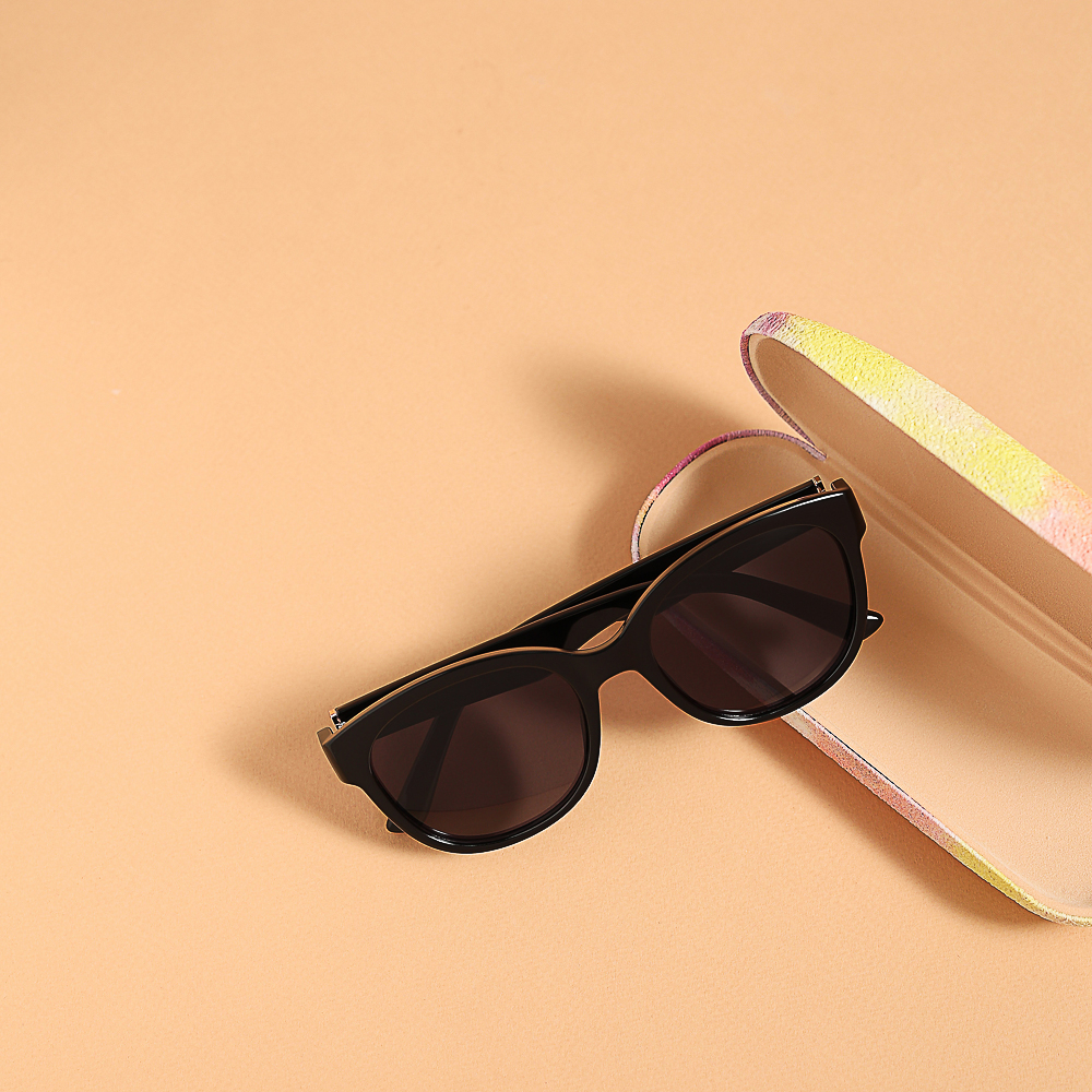 GALANTE Очки солнцезащитные, пластик, 142x45мм, черные, арт.24-28, арт.№ 304-030