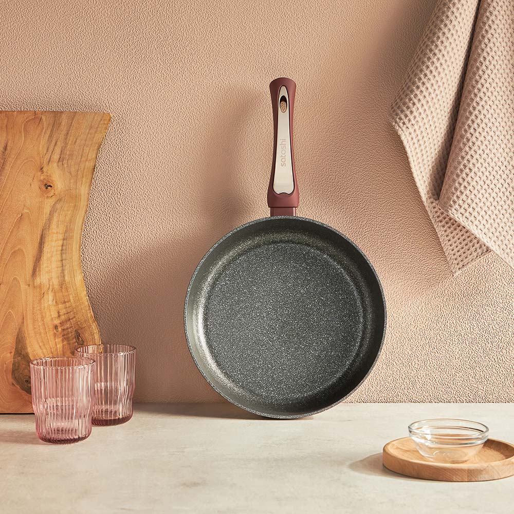 SATOSHI Ла Мери Сковорода литая d=26см, антипригарное покрытие мрамор, индукция, арт.№ 846-484