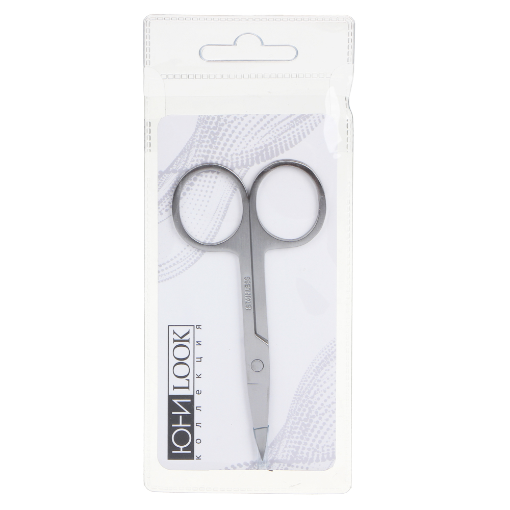 ЮНИLOOK Ножницы маникюрные для ногтей и кутикулы с прямыми лезвиями, сталь, 8,8см, HS-0621, арт.№ 305-274