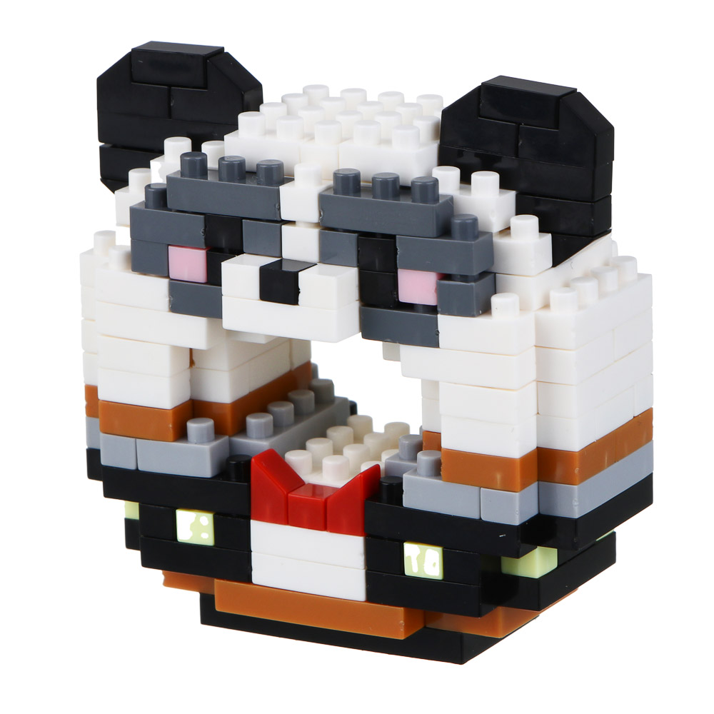 Конструктор мини 3D "ЗвероПончик", ABS, 7,8х4,1х11,3см, 12 видов, арт.№ 858-073