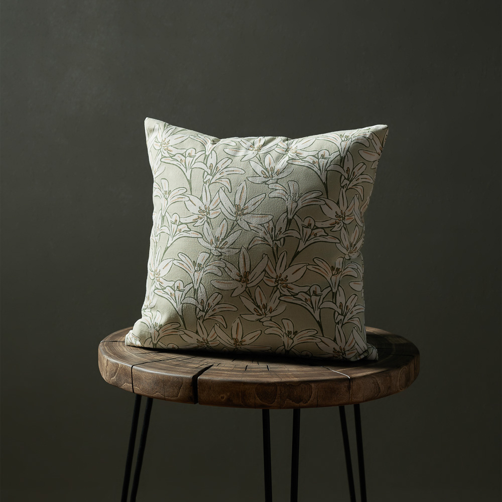 PROVANCE Эвкалипт Чехол для подушки 40х40см, 100% хлопок, зелёный, арт.№ 497-001