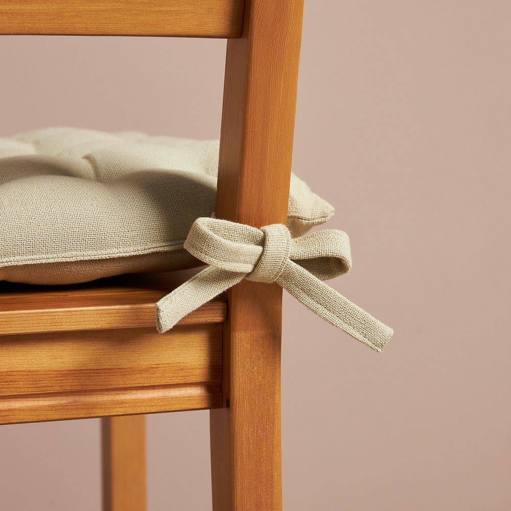 PROVANCE Эвкалипт Подушка на стул, 100% хлопок, 38x38см, зелёный, арт.№ 482-044