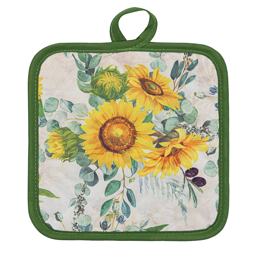 PROVANCE Подсолнухи Прихватка, 100% полиэстер, 17х17см, арт.№ 493-006