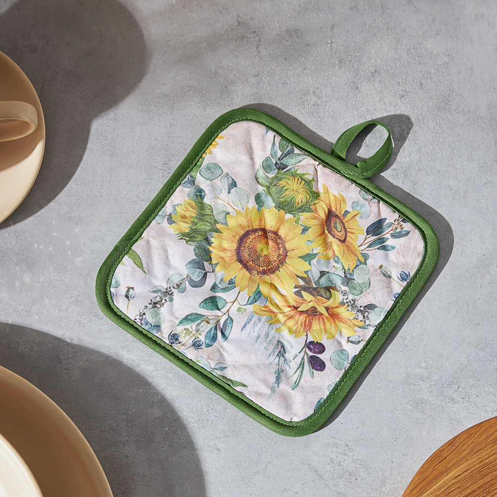 PROVANCE Подсолнухи Прихватка, 100% полиэстер, 17х17см, арт.№ 493-006