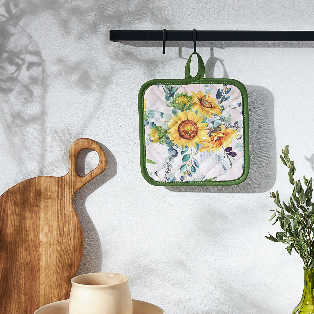 PROVANCE Подсолнухи Прихватка, 100% полиэстер, 17х17см, арт.№ 493-006