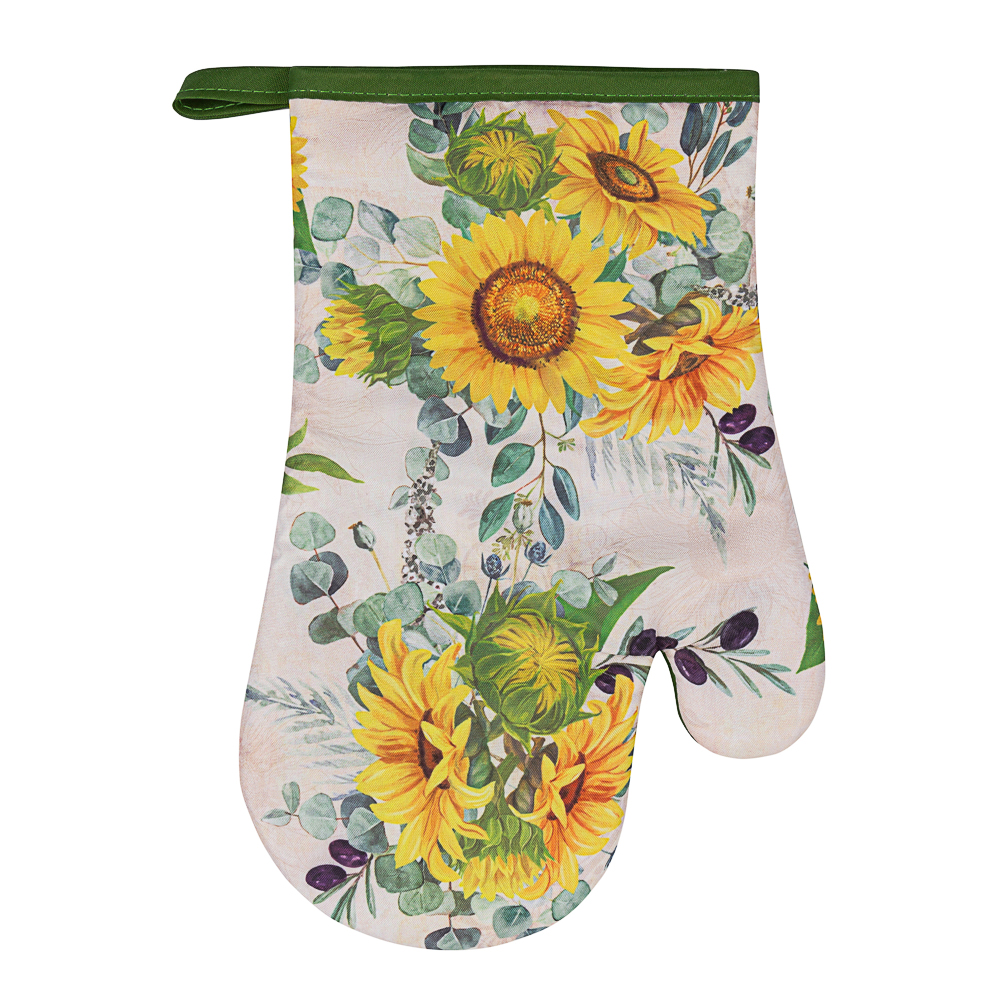PROVANCE Подсолнухи Прихватка-варежка, 100% полиэстер, 17х27см, арт.№ 493-007