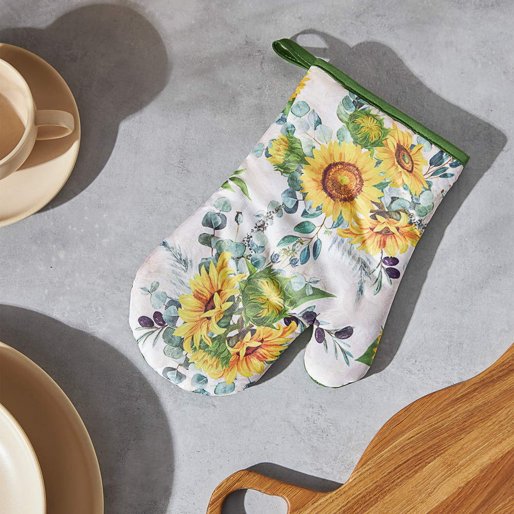 PROVANCE Подсолнухи Прихватка-варежка, 100% полиэстер, 17х27см, арт.№ 493-007