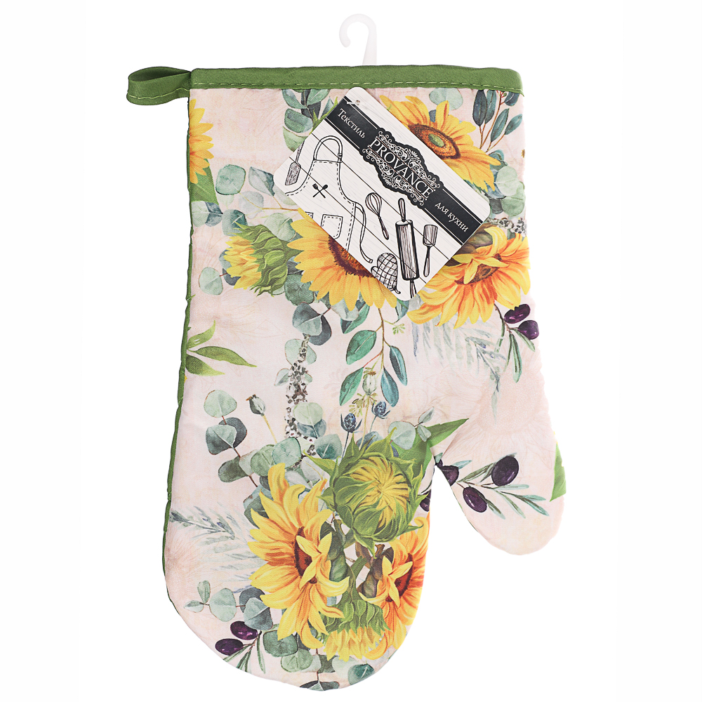 PROVANCE Подсолнухи Прихватка-варежка, 100% полиэстер, 17х27см, арт.№ 493-007