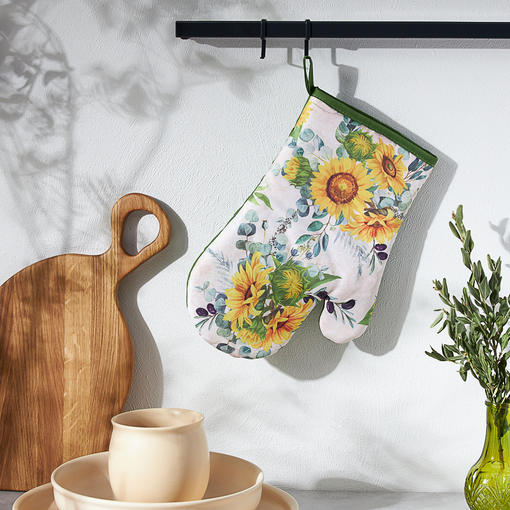 PROVANCE Подсолнухи Прихватка-варежка, 100% полиэстер, 17х27см, арт.№ 493-007
