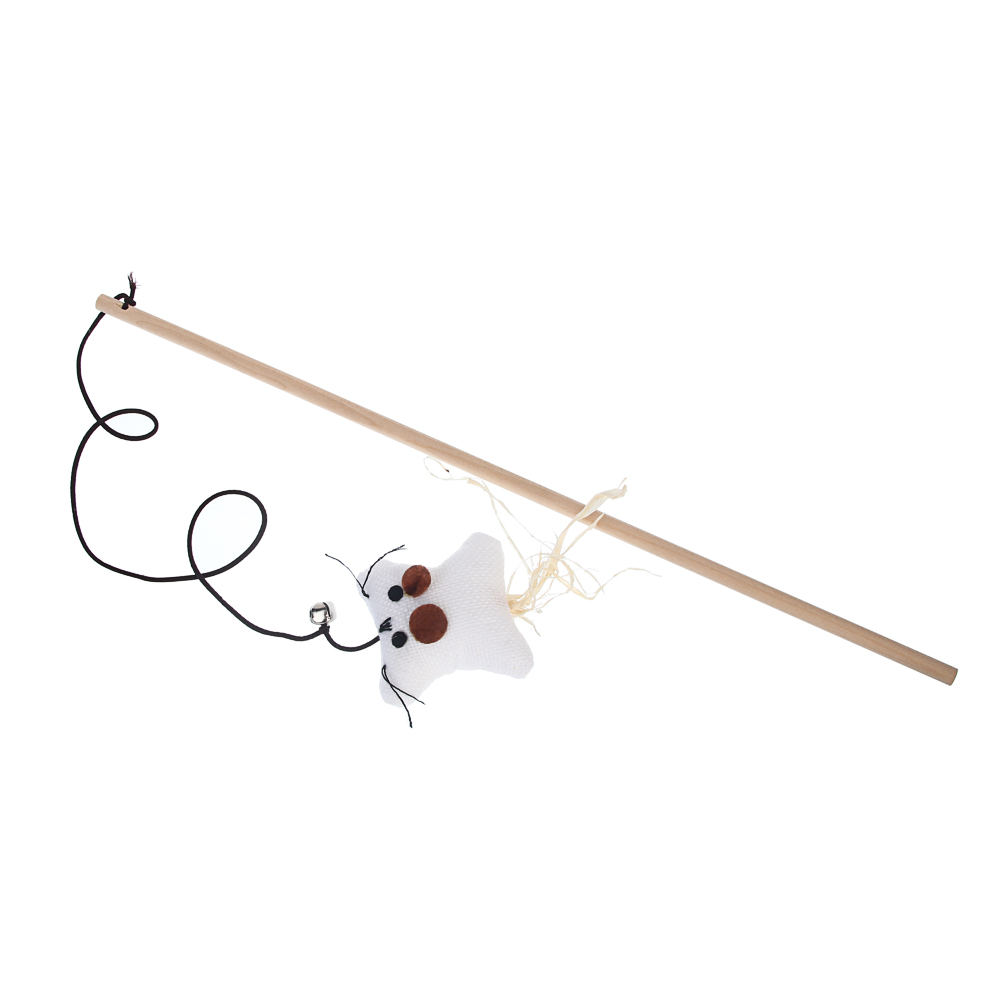 Игрушка-дразнилка для кошек, тм VETTA, дерево, целлюлоза, 40см, арт.№ 273-567