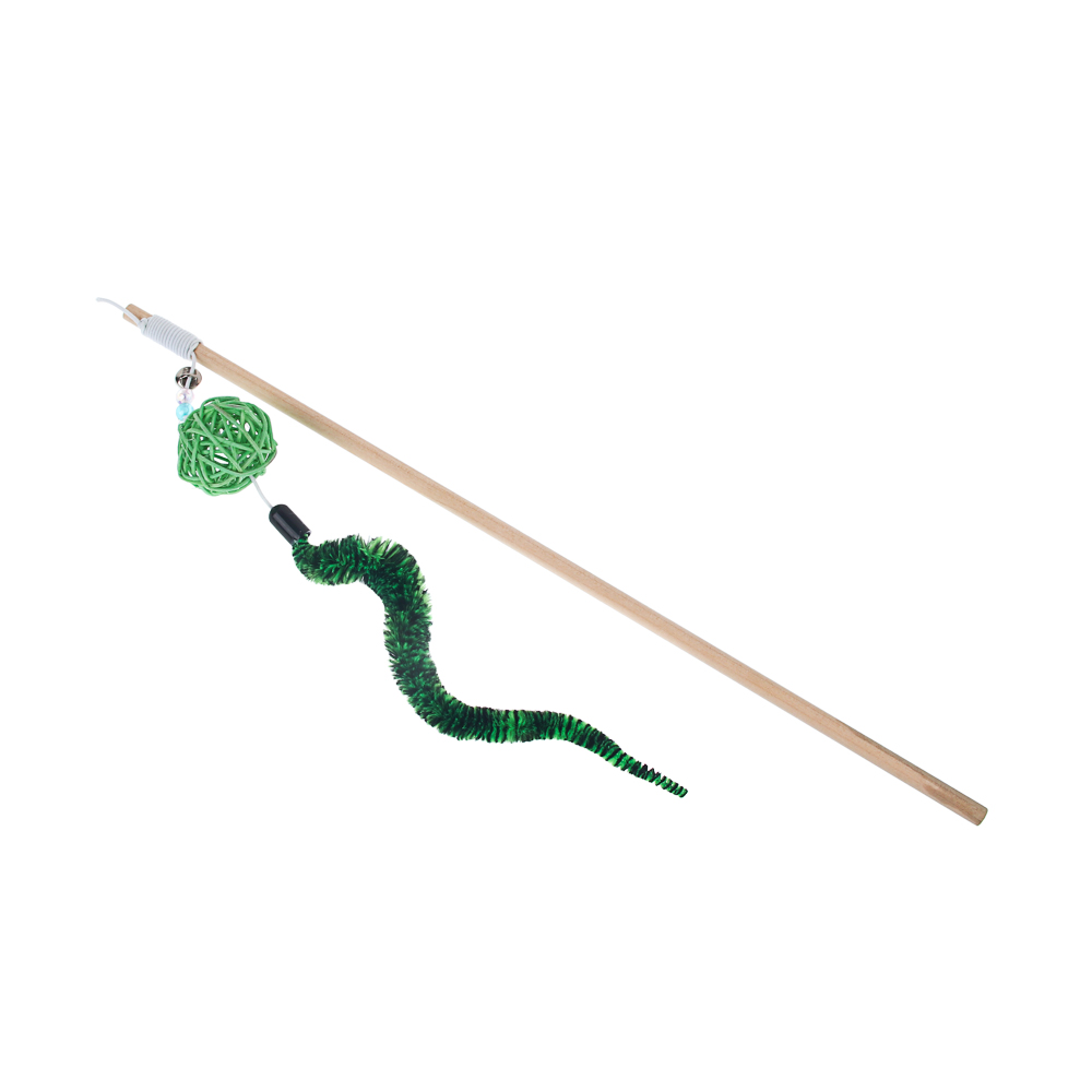 Игрушка-дразнилка для кошек тм VETTA, с плетеным шаром, арт.№ 273-569