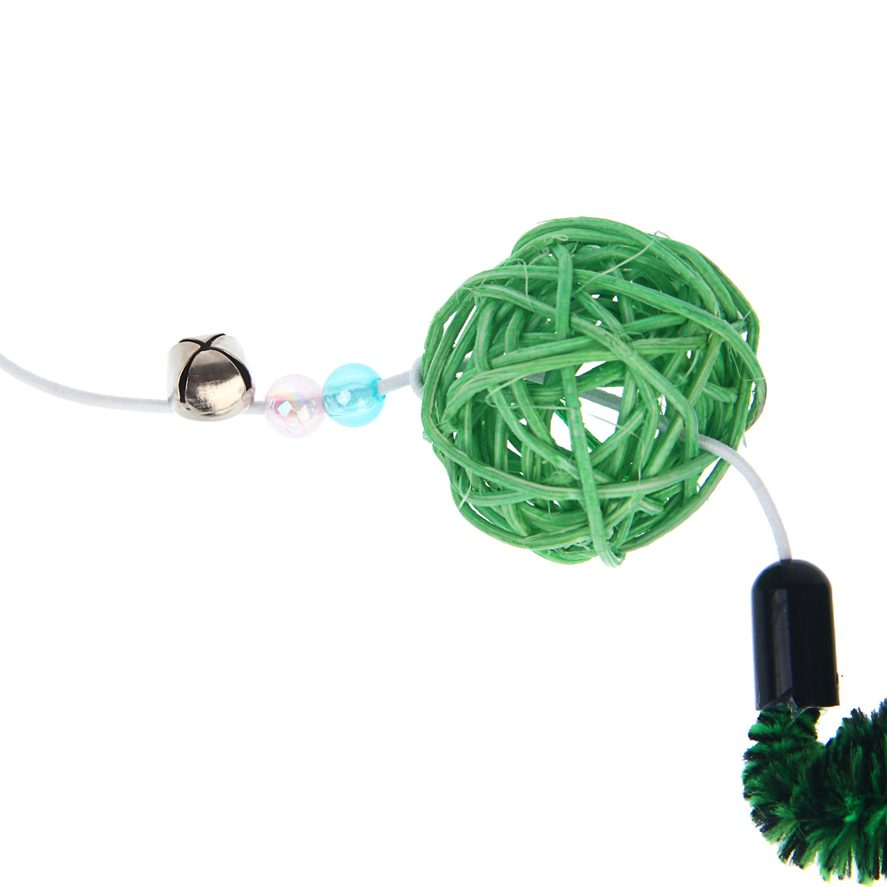 Игрушка-дразнилка для кошек тм VETTA, с плетеным шаром, арт.№ 273-569