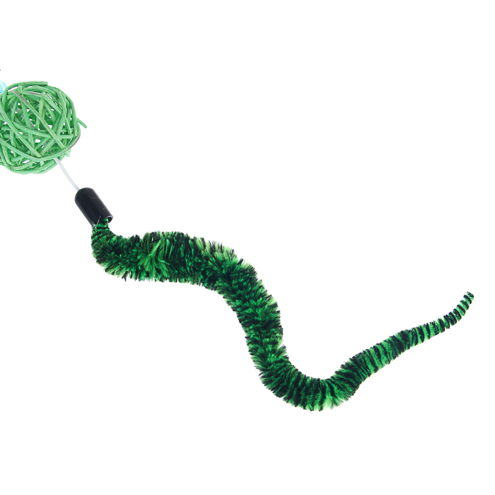 Игрушка-дразнилка для кошек тм VETTA, с плетеным шаром, арт.№ 273-569