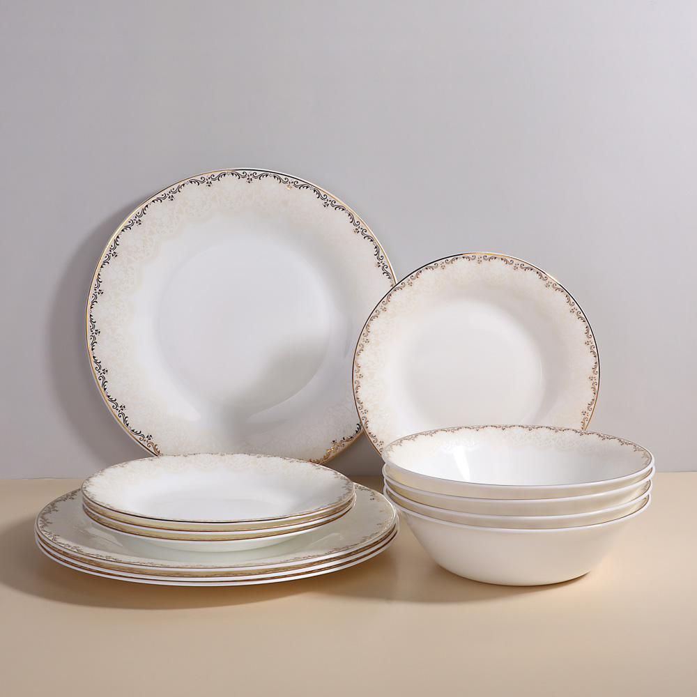 MILLIMI Руан Салатник опаловое стекло 23см, 1300мл, 21057, арт.№ 818-614