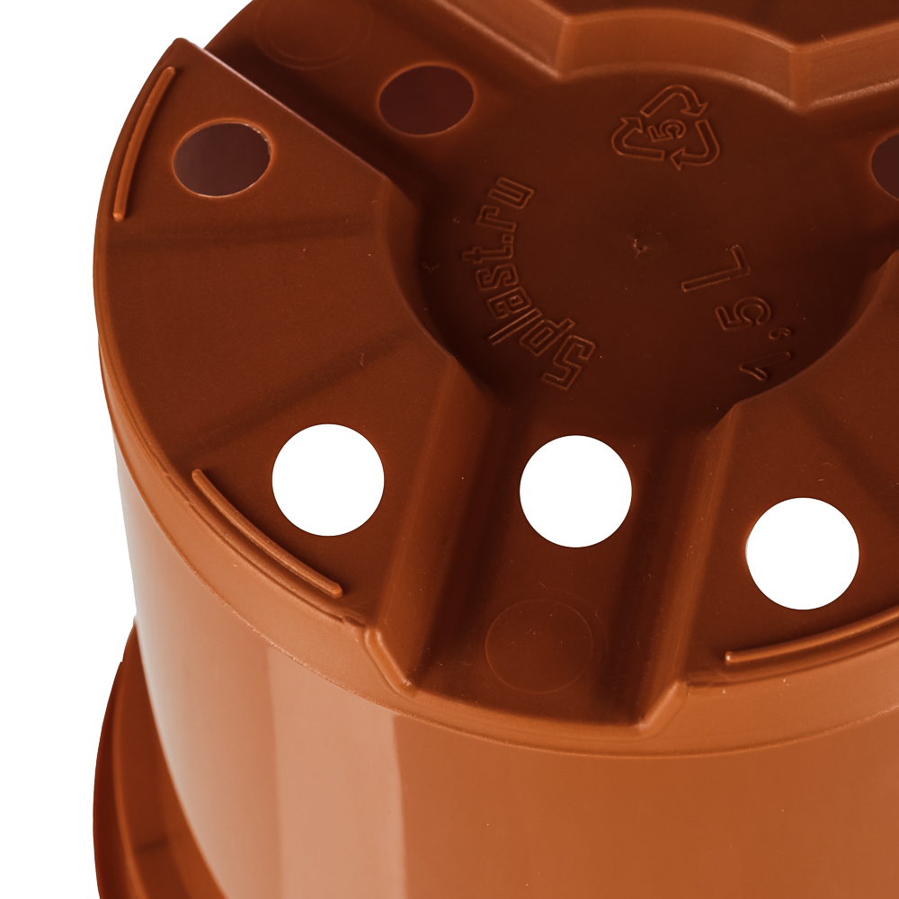 Кашпо "КлассикС" 1,5л, d15см, 5 цветов, арт.№ 164-213