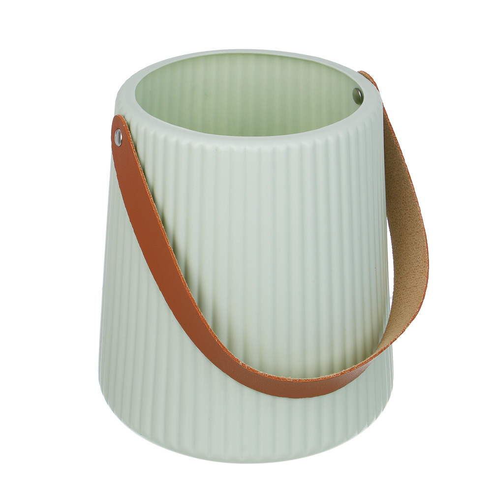 Ваза, 13,5x17,5x16 см, пластик, 3 цвета, арт.№ 502-224