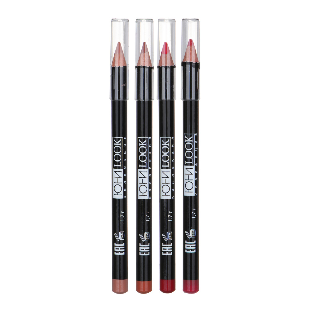 ЮНИLOOK Карандаш для губ, 1,7 г, 4 тона, КГ-19, арт.№ 330-275