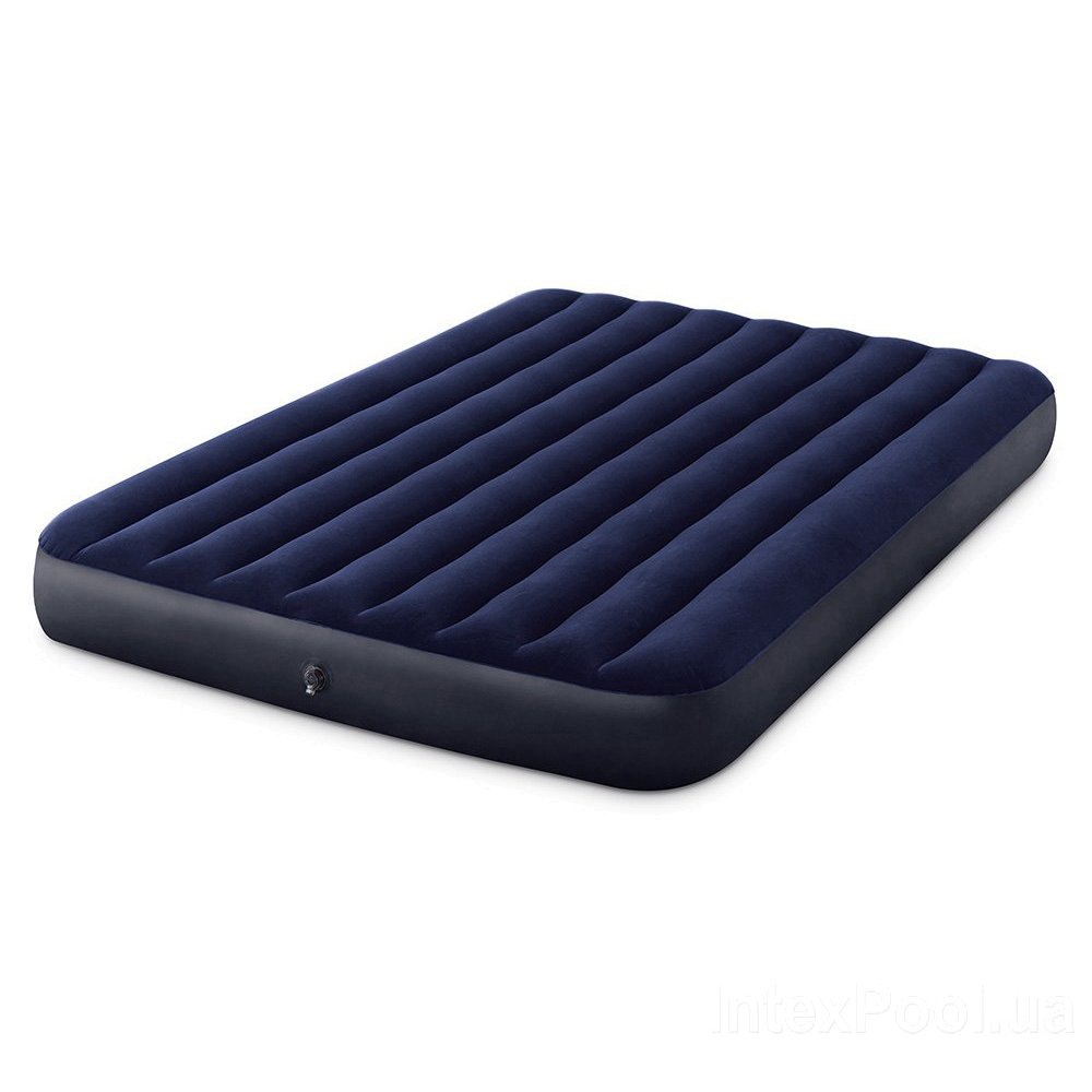 INTEX Матрас надувной CLASSIC DOWNY, 203x152x25см, до 272кг, 64759, арт.№ 108-044