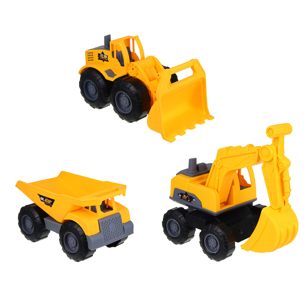 ИГРОЛЕНД Машина "Стройка", РР, 27х15,5х26см, 3 дизайна, арт.№ 900-045
