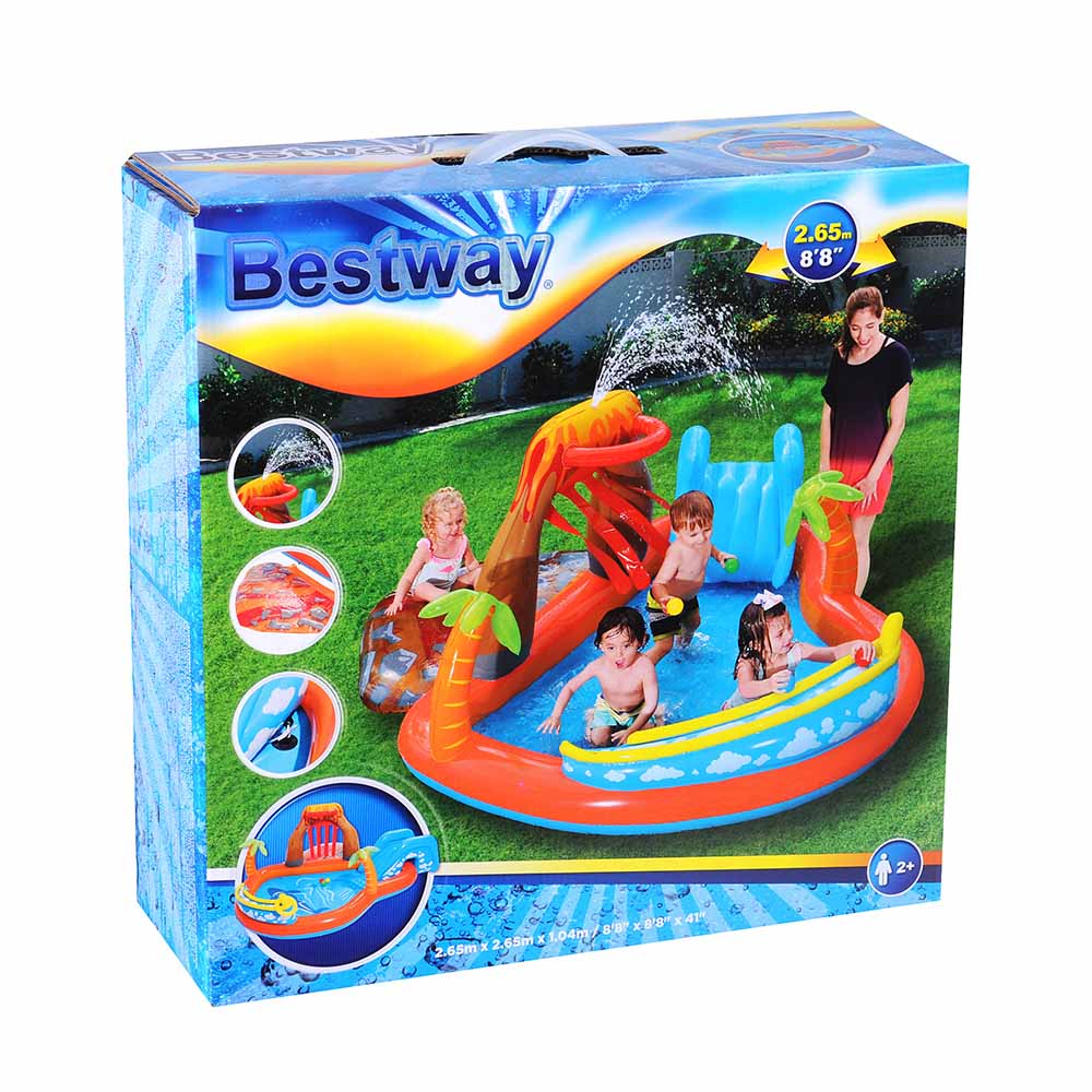 BESTWAY Игровой центр LAVA LAGOON, ПВХ, 265х265х104см, 208 л, 53069, арт.№ 029-001