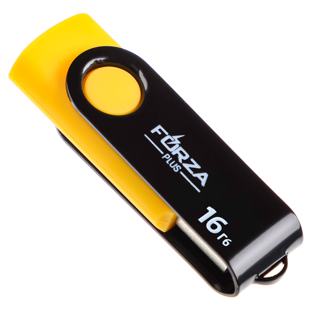 Флеш-карта USB2.0 FORZA 16Гб, 6 класс, матовое покрытие, блистер, пластик, арт.№ 405-015