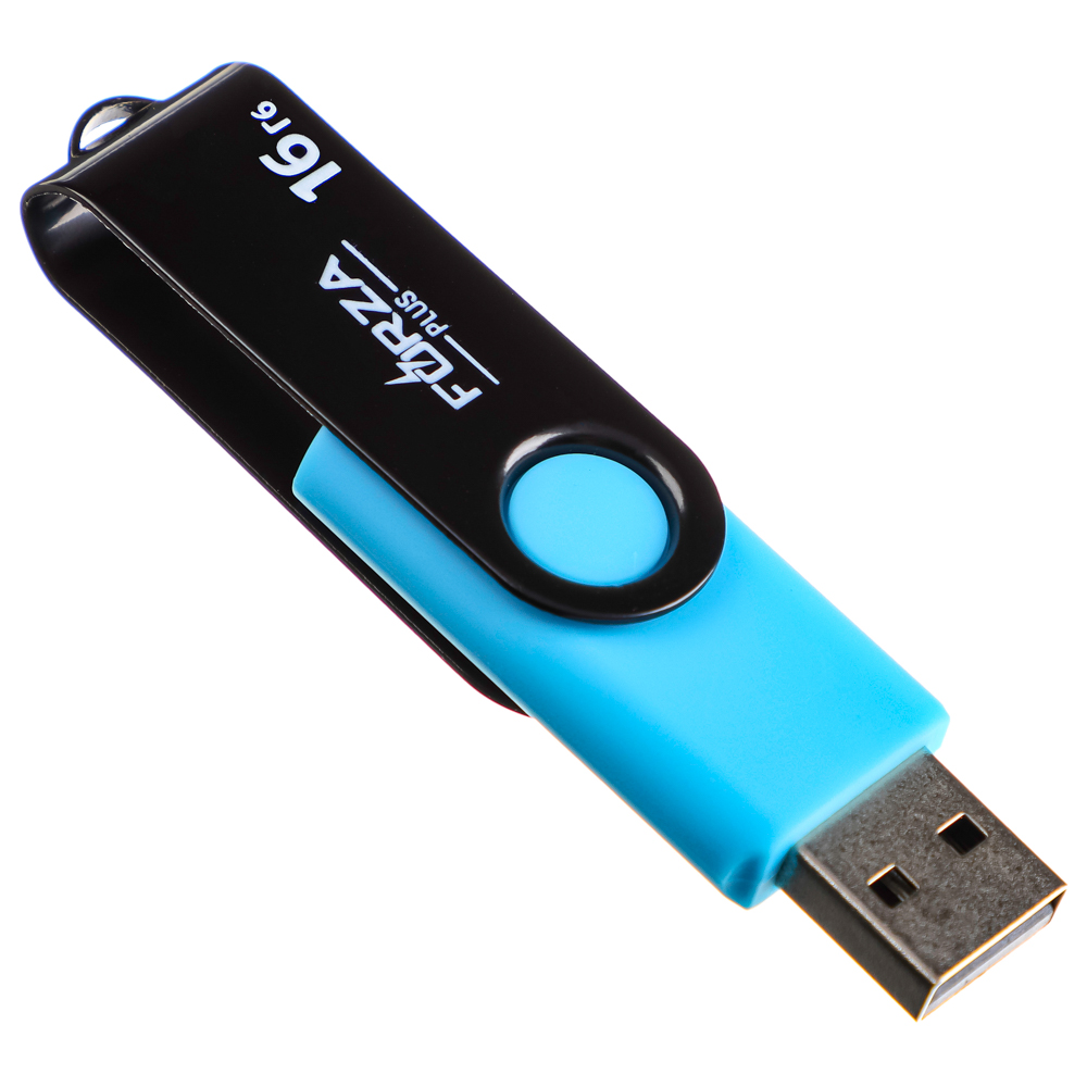 Флеш-карта USB2.0 FORZA 16Гб, 6 класс, матовое покрытие, блистер, пластик, арт.№ 405-015