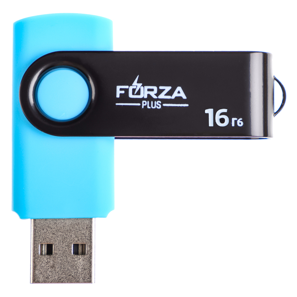 Флеш-карта USB2.0 FORZA 16Гб, 6 класс, матовое покрытие, блистер, пластик, арт.№ 405-015