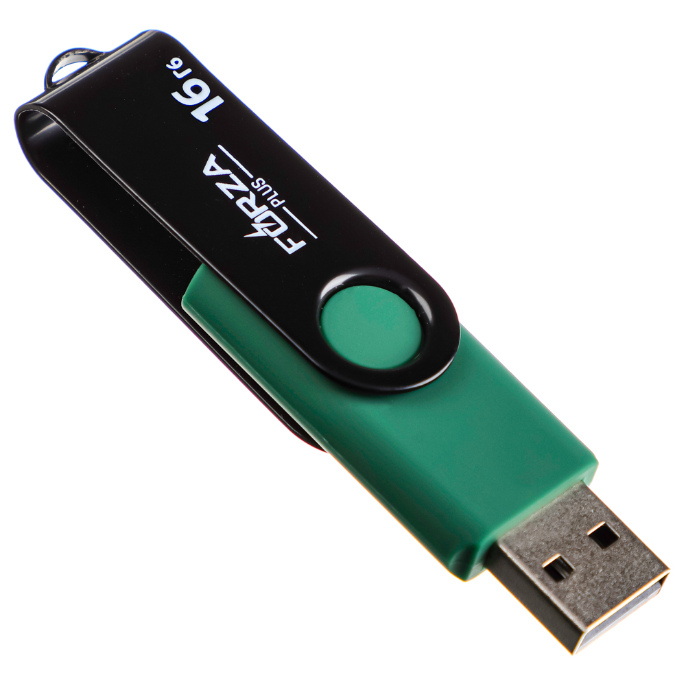 Флеш-карта USB2.0 FORZA 16Гб, 6 класс, матовое покрытие, блистер, пластик, арт.№ 405-015
