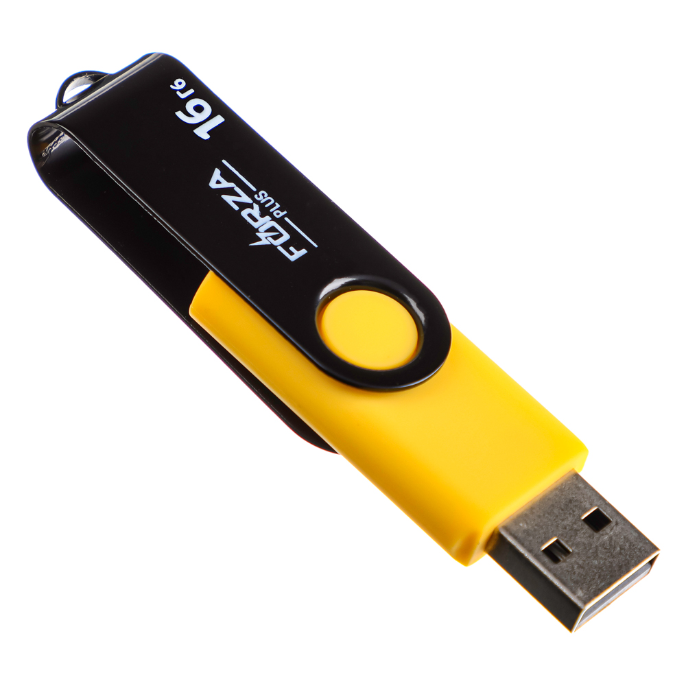 Флеш-карта USB2.0 FORZA 16Гб, 6 класс, матовое покрытие, блистер, пластик, арт.№ 405-015