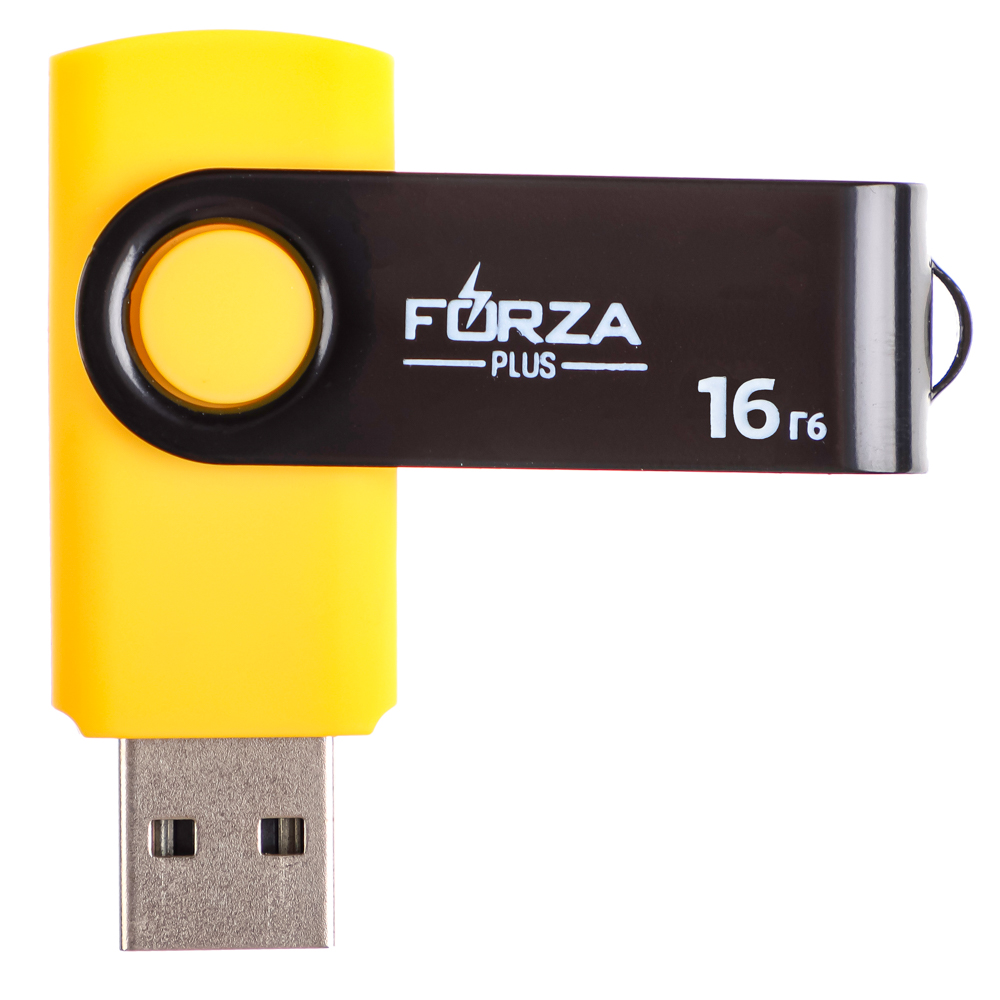 Флеш-карта USB2.0 FORZA 16Гб, 6 класс, матовое покрытие, блистер, пластик, арт.№ 405-015