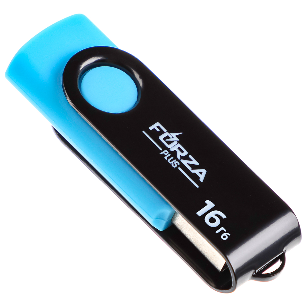 Флеш-карта USB2.0 FORZA 16Гб, 6 класс, матовое покрытие, блистер, пластик, арт.№ 405-015